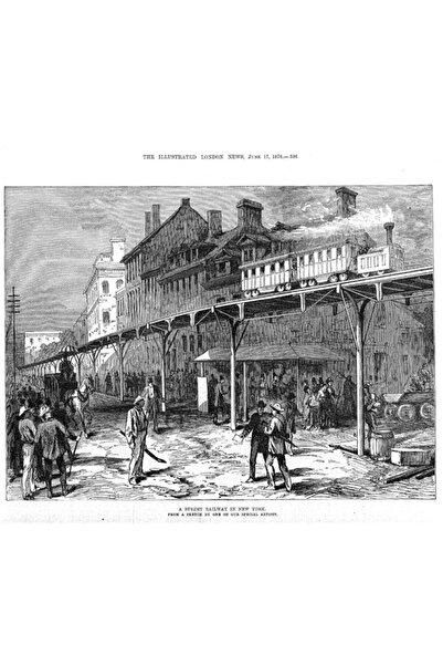 Tablosan Pictură pe pânză Calea Ferată din New York 20x30 Cm Kb25179 20x30 Cm