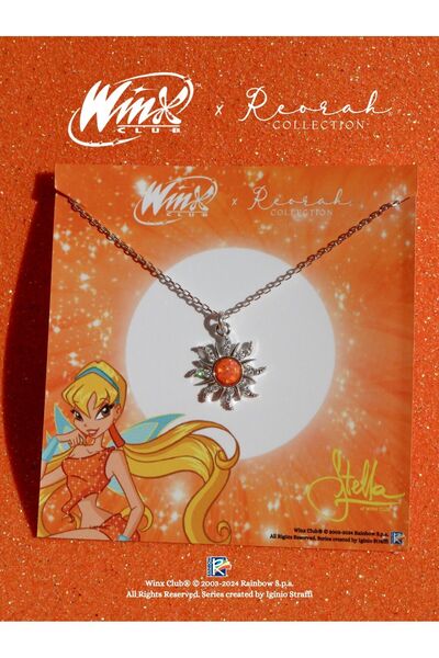 Reorah Collection Winx Club® Stella Opal Sun Kolye 925 Ayar Gümüş