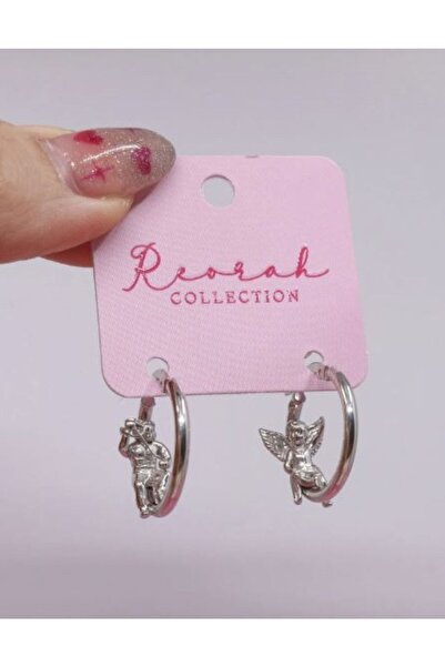 Reorah Collection Devil And Angel Halka Küpe 925 Gümüş-gümüş Kaplama