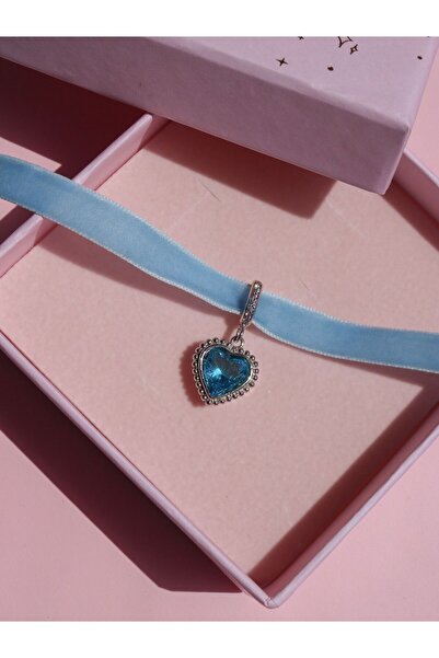 Reorah Collection Prenses Ve Yoksul Terzi Kızı Choker-gümüş Kaplama-mavi