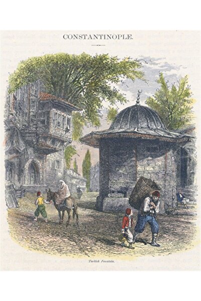 Tablosan Pictură Gravură Istanbul Canvas 20x30 Cm Kb25270 20x30 Cm
