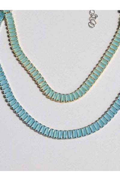 Reorah Collection Icy Baguette Choker-Gold Plated