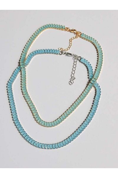 Reorah Collection Icy Baguette Choker-Gold Plated