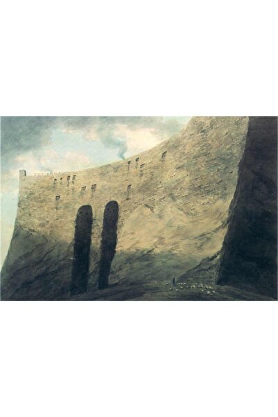 Tablosan Pictură pe pânză acuarelă peisaj castel 20x30 cm Kb27022 20x30 cm