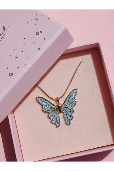 Reorah Collection Blue Butterfly necklace - Guardians of Fairytopia