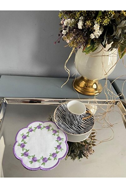 LİNDA MİA منديل كوكتيل منقوش بالزهور مفرد