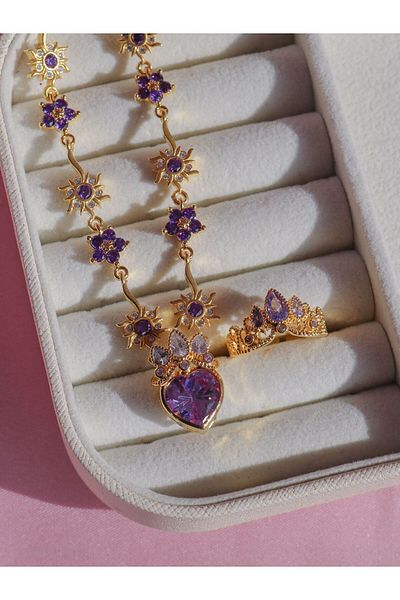 Reorah Collection Rapunzel Royal Sunshine Necklace-Ring Set