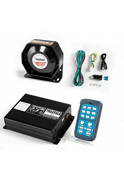 C9 Profesyonel Mikrofonlu Kumandalı Metal Ince Siren 200w