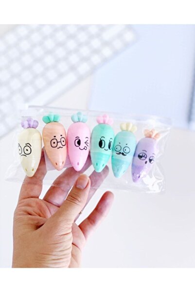 Stabilo 5 Paket Fosforlu Kalem Seti Kilitli Poşetli - Dondurma, Oje, Kapsül, Havuç Ve Mini Kalemler