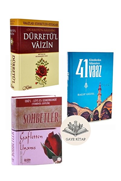Mercan Kitap Dürretün Nasihin Dürretül Vaizin - Sohbetler - Kürsülerden Müminlere 41 Vaaz (CİLTLİ) 3 Kitap Set