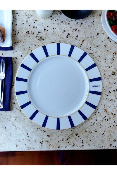 Intiale Soleil Bohemian Midnight Blue Porcelain Plate 27cm