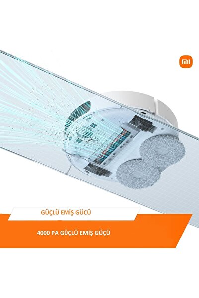 Xiaomi 3D Engel Algıma Robot S10+ Akıllı Halı Tanıma Fonksiyonlu Premium Robot Süpürge 4000PA Emiş
