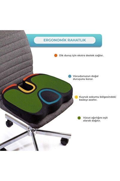 BYENS Cocix Minder - Ортопедична подушка для сидіння, подушка для геморою та подушка-кільце