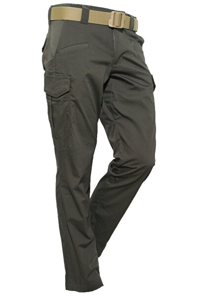 Mudeir Pantolon Alp Koyu Haki Kargo Ripstop Taktik Tactical Outdoor Çok Cepli Koruma 4 Mevsim