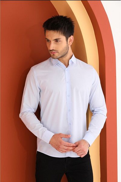 Catto Peak Light Blue Dakron - Sweat Absorbing Breathable Men's Shirt