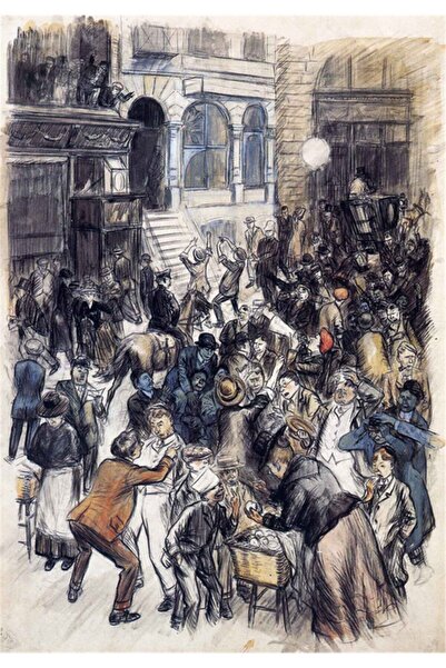 Tablosan Curb Exchange Nr. 3 Pictură pe pânză 20x30 Cm Kb22403 20x30 Cm