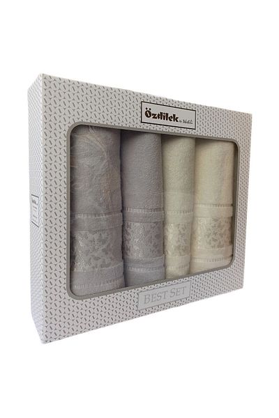 Özdilek Kelebek Best Set Σετ Μπάνιου - Cream Grey