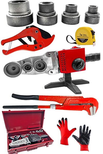MOONSHOP Pro Çift Residanslı Isı Ayarlı Pprc Büyük Plastik Boru Kaynak Makinesi Metre Maşalı Boru Anahtarı..