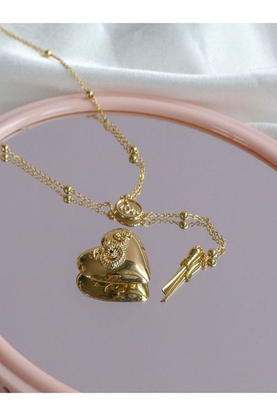 Reorah Collection Ldr Style Heart Necklace