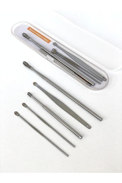 Roesıa Rose Cosmetics Kulak Temizleyici Çelik Paslanmaz 6'lı Set