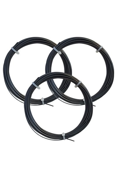 Wilson 3 Adet Revolve Spin 1,25 Mm. Kordaj 12 Metre Siyah