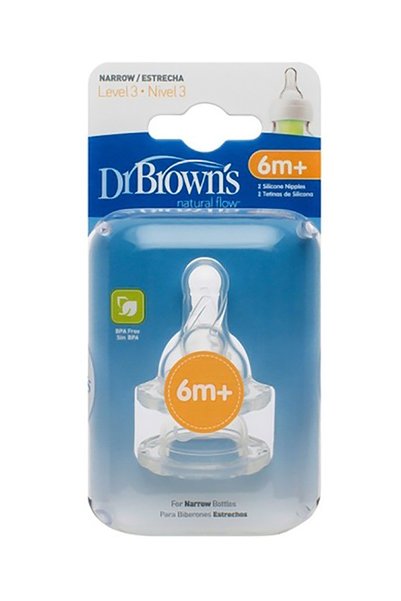 Dr.Brown's Dr.browns 3. Seviye Dar Ağız 2'li Silikon Biberon Emziği Db 332