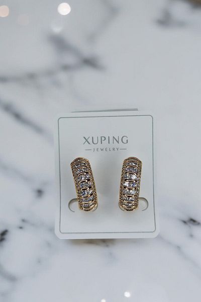 ESMERAY STEEL Luxury Model Superior Steel Antique Oval Xuping Earrings