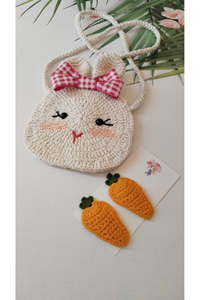 Kadın Girişimciler Atölyesi Rabbit Model Handmade 100% Cotton Children's Hand...