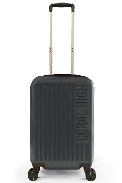 Coral High ABS Koyu Gri Küçük Boy Valiz 16441