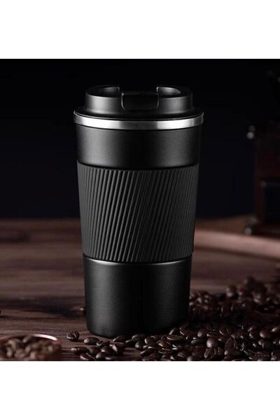 Bestofhome Stainless Steel 500 ml Thermos Cup with Non-Slip Rubber.