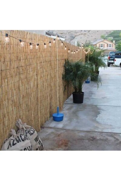 Hasır Dünyam Doğal Kamış Hasır Çit Ve Gölgelik 2x5 Metre