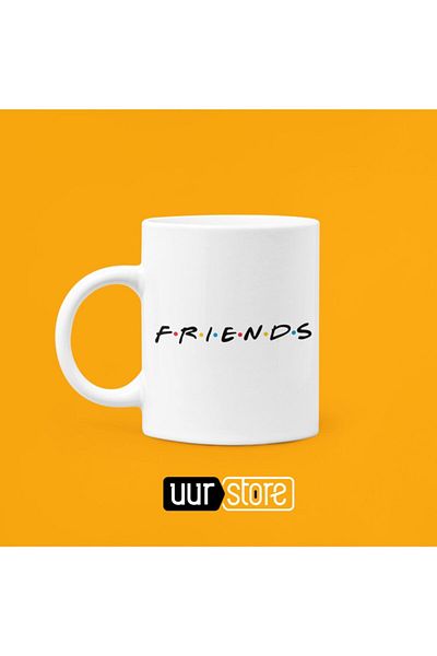 UUR STORE Friends Printed Porcelain Mug 330ml