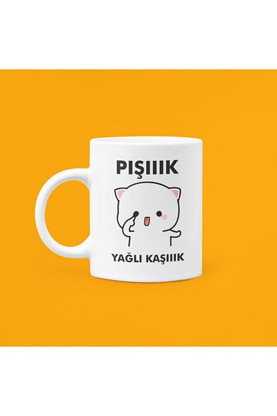 UUR STORE Puppy Oiled Spoon Printed Mug