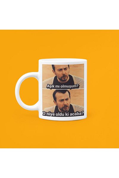 UUR STORE Leyla Mecnun "I'm in Love..." Printed Ceramic Mug 330ml