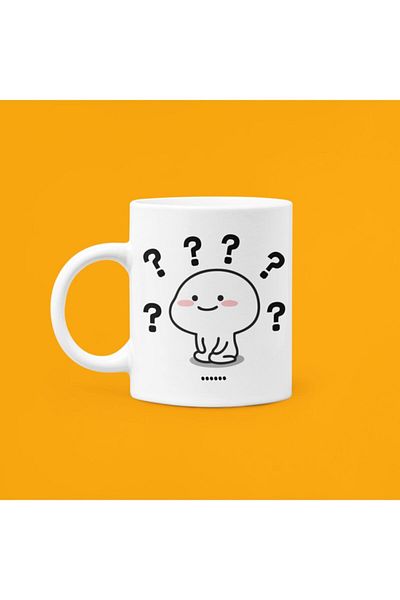 UUR STORE I Question My Life Porcelain Mood Mug 330ml