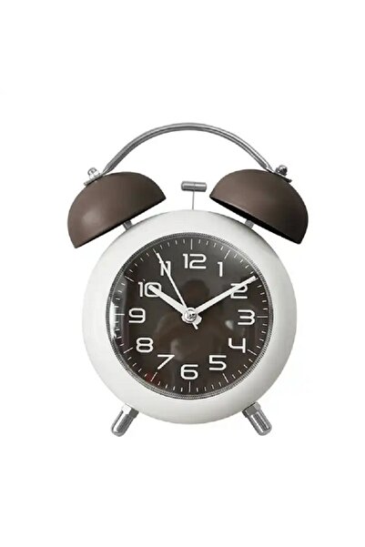 Ötünç Çalar Saat Akar Saniyeli Alarmlı Çift Çanlı Işıklı Ve Sessiz