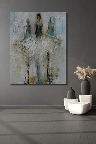 Teona Ahşap Dekoratif Dikey Modern Soyut Sanat Duvar Tablo Ahşap Dikdörtgen T...