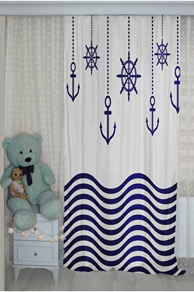 HOMESSA Çapalı Çift Kanatlı Çocuk Odası Fon Perde