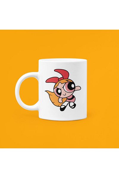 UUR STORE Power Puff Girls "blossom" Printed Ceramic Mug 330ml