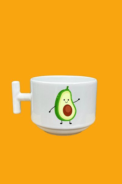 UUR STORE Avocado Printed T Cup