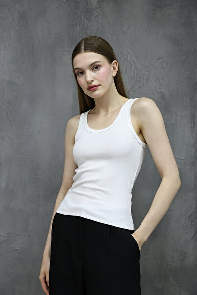 missmaral Lıllesol Women's Corded Athlete - Thick Strap, White, Basic Model