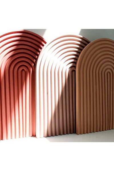 Orange Atelier Arch Large Concrete Decorative Presentation and Service Tray