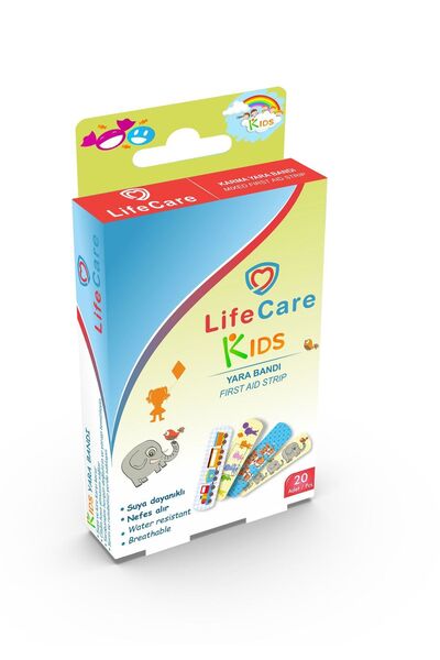 Life Care Çocuk Yara Bandı Desenli 20'li Kutu