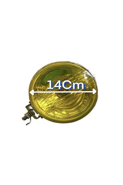 gcstore 2 Adet Maxtel Sis Lambası 12 Volt Sarı Cam Arkası Metal Nikelaj Jf 60...