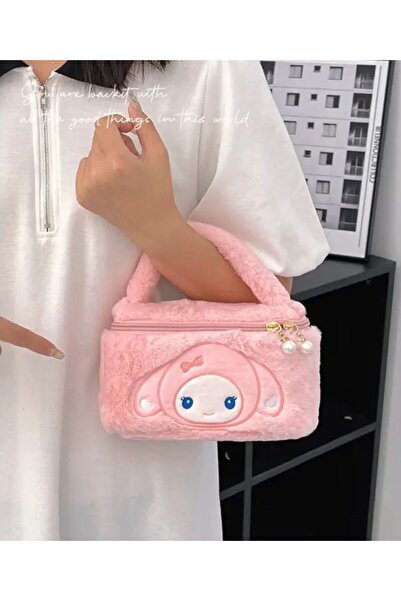 synshop Sanrio Peluş Makyaj Kozmetik Seyahat Bebek Bakım Düzenleyici El Çantası