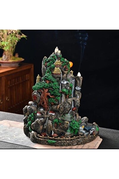 ShowArt Hediyelik 34 Cm Büyük Daglar Geri Akış Tütsü ( 5 Adet Tütsü Hediye)/ ...