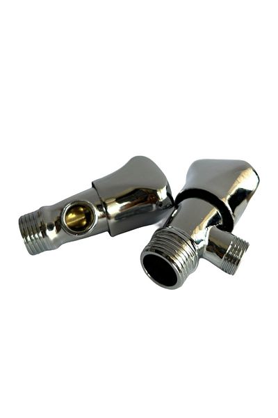 AKBELLİ GROUP DOUBLE Bidet (Toilet Seat) Tap Open-Close Water Saving - Brass Body and Cover - Compatible with All Toilet Bowl
