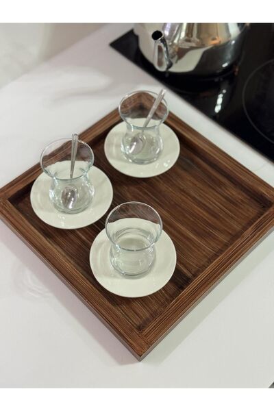 Maison Avf Eskitme Tepsi Sunum Dekorasyon Düzenleyici Ahşap Tepsi