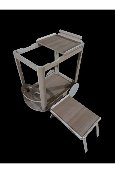 WSTİLE Servis Arabası Cilasız Boyasız