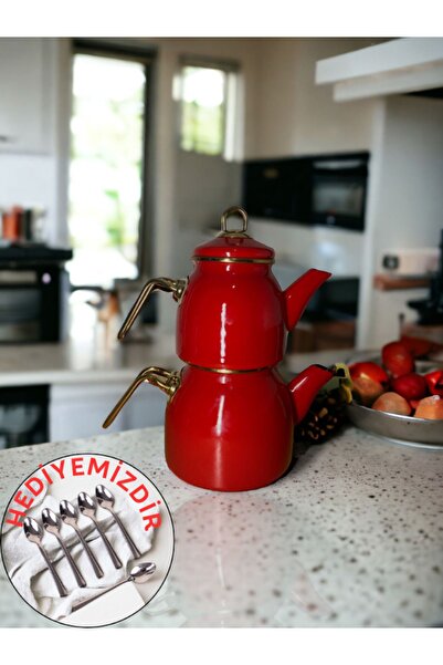 HİNESSA lüx emaye çaydanlık